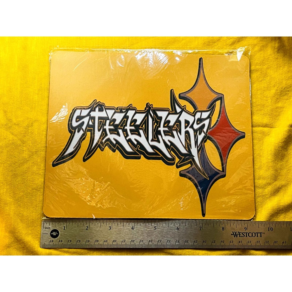 Brand New Steelers Graffiti Football Mouse Pads 9.4x8 in